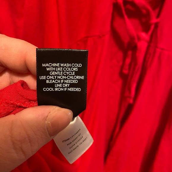 torrid Fit And Flare Rayon Slub Lace-Up Back Tank - Picture 11 of 12